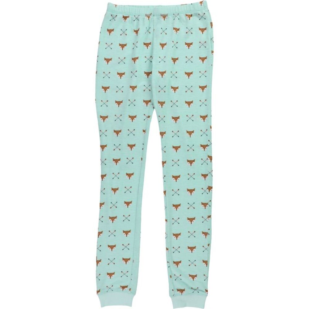 Cosmic Love Girls Fox Pajama Jogger Pants, Green, Big Kids (8-20), M (10), DM